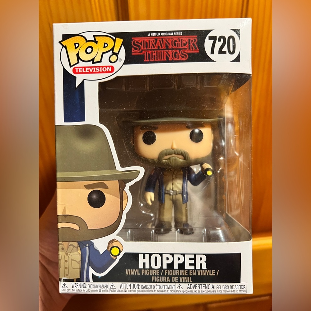 Funko Pop! Stranger Things Hopper Figure with Hat